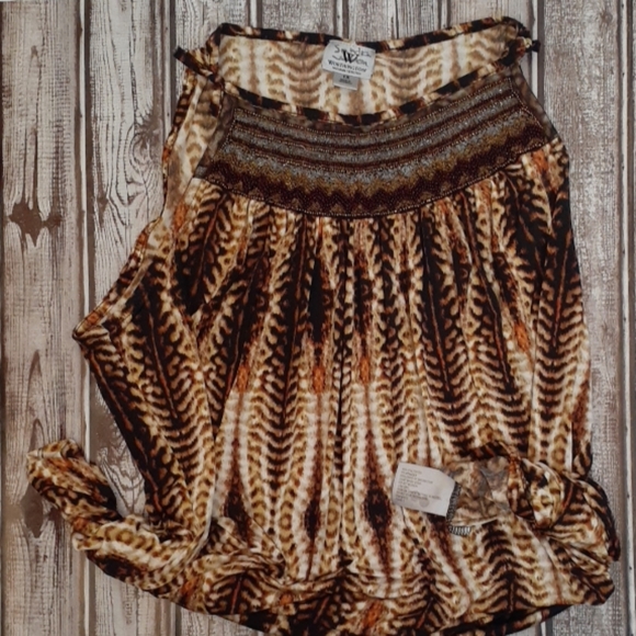 Worthington beaded tie top - Picture 4 of 6